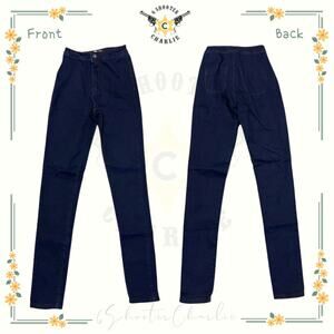 JC & JQ Pants Womens Size Small Dark Navy Straight Leg Stretch Skinny 20 x 30
